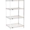 Nexel® Chrome Wire Shelving Add-On - 30"W x 24"D x 63"H