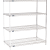 Nexel® Chrome Wire Shelving Add-On - 54"W x 24"D x 63"H