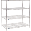 Nexel® Chrome Wire Shelving Starter - 48"W x 30"D x 54"H