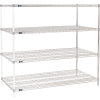 Nexel® Chrome Wire Shelving Add-On - 72"W x 30"D x 54"H