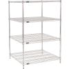 Nexel® Chrome Wire Shelving Starter - 36"W x 36"D x 54"H