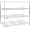 Nexel® Chrome Wire Shelving Starter - 60"W x 36"D x 63"H