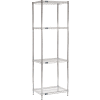 Nexel® Chrome Wire Shelving Starter - 30"W x 18"D x 86"H