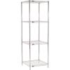 Nexel® Chrome Wire Shelving Starter - 24"W x 24"D x 86"H