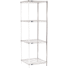 Nexel® Chrome Wire Shelving Add-On - 24"W x 24"D x 74"H
