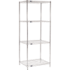 Nexel® Chrome Wire Shelving Starter - 30"W x 24"D x 86"H