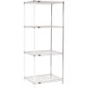 Nexel® Chrome Wire Shelving Add-On - 30"W x 24"D x 74"H