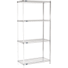 Nexel® Chrome Wire Shelving Add-On - 36"W x 18"D x 86"H