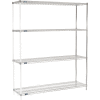 Nexel® Chrome Wire Shelving Add-On - 72"W x 18"D x 86"H