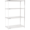Nexel® Chrome Wire Shelving Add-On - 48"W x 24"D x 74"H