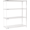 Nexel® Chrome Wire Shelving Add-On - 60"W x 24"D x 74"H
