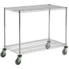 Chrome Wire Shelf Cart
