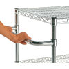 Chrome Wire Shelf Cart - Optional Push Handle Sold Separately