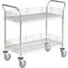 Optional Ledges (Sold Separately) on Wire Shelf Cart, Wire Utility Cart