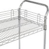 Optional Ledges (Sold Separately) on Wire Shelf Cart, Wire Utility Cart
