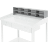 Global Industrial 8 Pigeonhole Compartment Riser for Pucel 48"W Extra-Wide Shop Desk - Gray