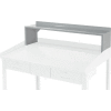 Riser Shelf for Pucel 48"W Extra-Wide Shop Desk - Gray