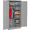 Tennsco Combination Metal Storage Cabinet 1472-MGY - 36x18x72 Medium Grey