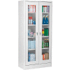 Sandusky Clear View Storage Cabinet CA4V362472 -36x24x72, Light Gray