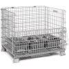Drop Gate Permits Access to Contents in Folding Wire Containers, Folding Containers, Wire Container, Wire Mesh Containers, Collapsible Containers