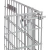 Latch Keeps Drop Gate Closed on Folding Wire Containers, Folding Containers, Wire Container, Wire Mesh Containers, Collapsible Containers