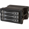 SKB Cases 6U Roto Rolling Rack 1SKB-R6W Black, Keyed Lock, Water Resistant
