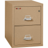 Fireking Fireproof 2 Drawer Vertical File Cabinet - Letter Size 18"W x 31-1/2"D x 28"H - Sand