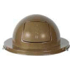 Rubbermaid® FG2030BR Steel 30 Gallon Self-Closing Dome Drum Top - Brown