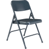 National Public Seating Steel Folding Chair - Premium with Double Brace - Blue - Pkg Qty 4