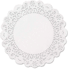 Brooklace Lace Doilies, Round 4" White, 2000/Carton