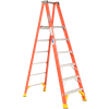 Werner 6' Fiberglass Platform Step Ladder 300 lb. Cap - P6206