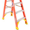 Werner 5ft Dual Access Fiberglass Step Ladder 300 lb. Cap - T6205
																			