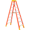 Werner 8' Dual Access Fiberglass Step Ladder 300 lb. Cap - T6208