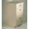 Fenco Teller Pedestal Cabinet S-210-B - 1 Drawer 2 Legal Drawers 19"W x 19"D x 38-1/2"H Black