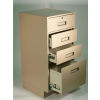 Fenco Teller Pedestal Cabinet 212-I - 3 Drawers 1 Legal Drawer 18"W x 19"D x 38-1/2"H Gray