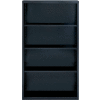 Hirsh 4 Shelf Bookcase 34-1/2"W x 13"D x 60"H, Black