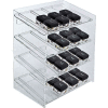 Global Approved 222484, 16 Compartment Cosmetic Display, 12"W x 14.5"H x 8.5"D, CLR, 1 Pc