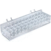 Global Approved 225520 36-Section Cosmetic Tray Pgbrd/Slatwall 10.25" x 2.125" Acrylic