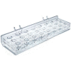 Global Approved 225535 24-Slot Masc. & Cosmetic Tray, Pgbrd/Slat-W 12" x 1.875", Acrylic