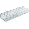 Global Approved 225584 24-Slot Masc. & Cosmetic Tray, Pgbrd/Slat-W 12" x 1.875", Acrylic
