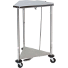 Blickman 2301SS Triangular Space-Saver Hamper, Stainless Steel, 18"D x 32"H