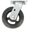 Global Industrial™ Heavy Duty Swivel Plate Caster 6" Mold-on Rubber Wheel 500 lb. Capacity