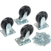 Global Industrial™ 5" x 1-1/4" Polyurethane Caster Kit 2 Swivel, 2 Rigid