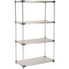 36x24x86 Stainless Steel Solid Shelving