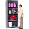Closed Steel Shelving - Clip Style Shelving Unit