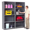 Closed Steel Shelving with Add-On Unit