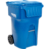Otto Mobile Trash Container, 95 Gallon Blue - 9954444F-B43