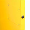 Concealed 3-Point Locking System on Global Flammable Cabinet