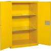 Global™ Flammable Cabinet - 90 Gallon Manual Close Double Door - 43"W x 34"D x 65"H
																			