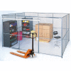 Global Industrial™ Wire Mesh Partition Security Room 20x10x8 with Roof - 2 Sides